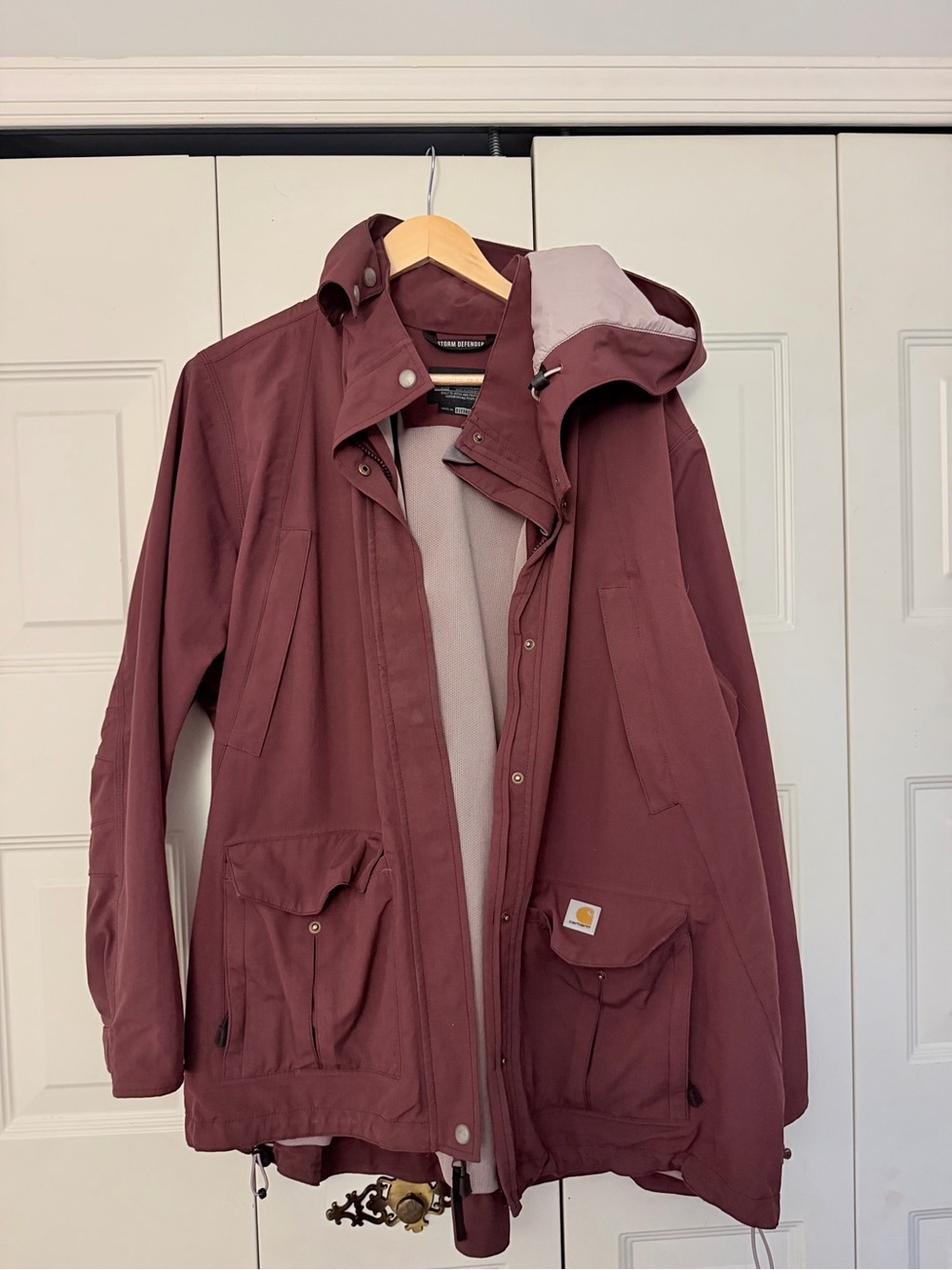 Carhartt Dark Violet Hooded Rain Jacket